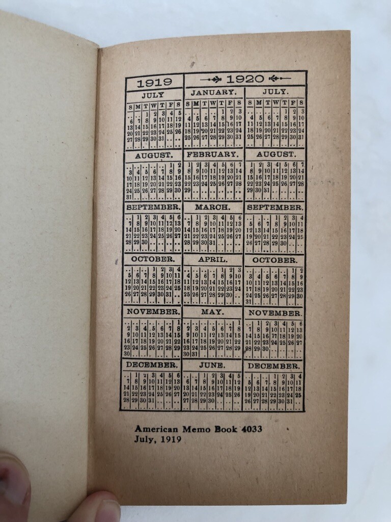 1919 AMERICAN FENCE Memo Book FARM ADVERTISING Minnesota MADELIA Antique MINT
