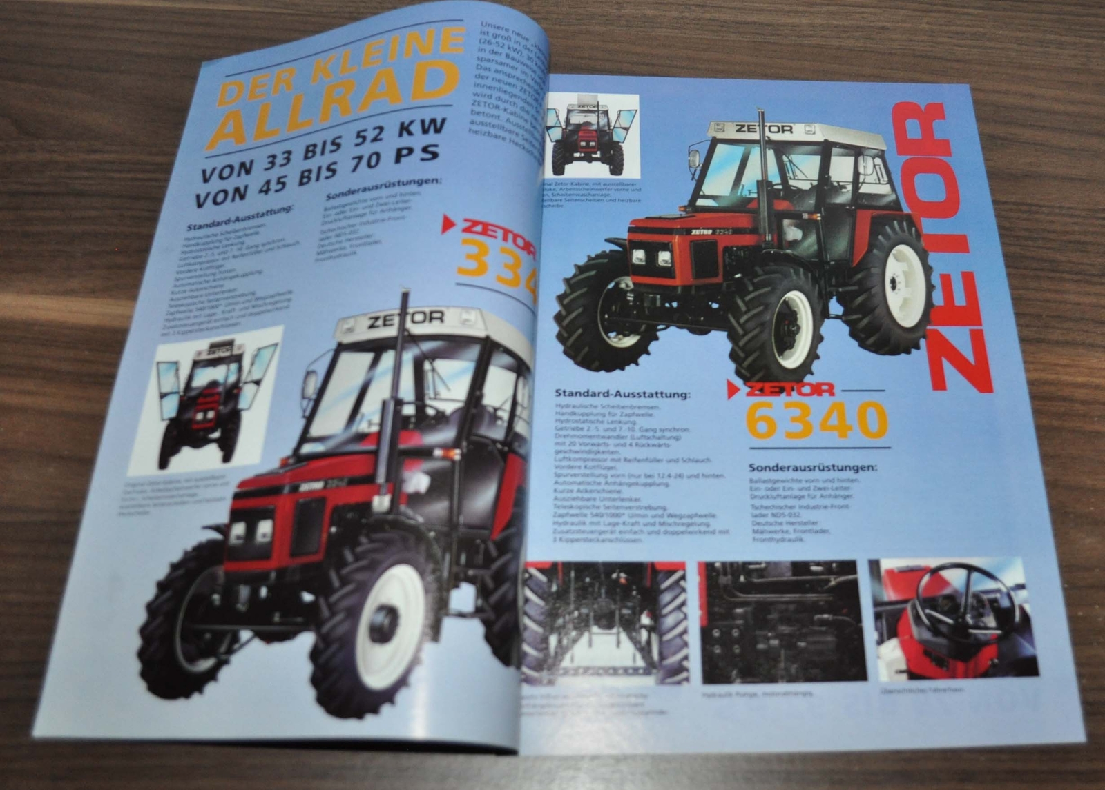 Zetor Model Range Semex Tractor Specification Brochure Prospekt
