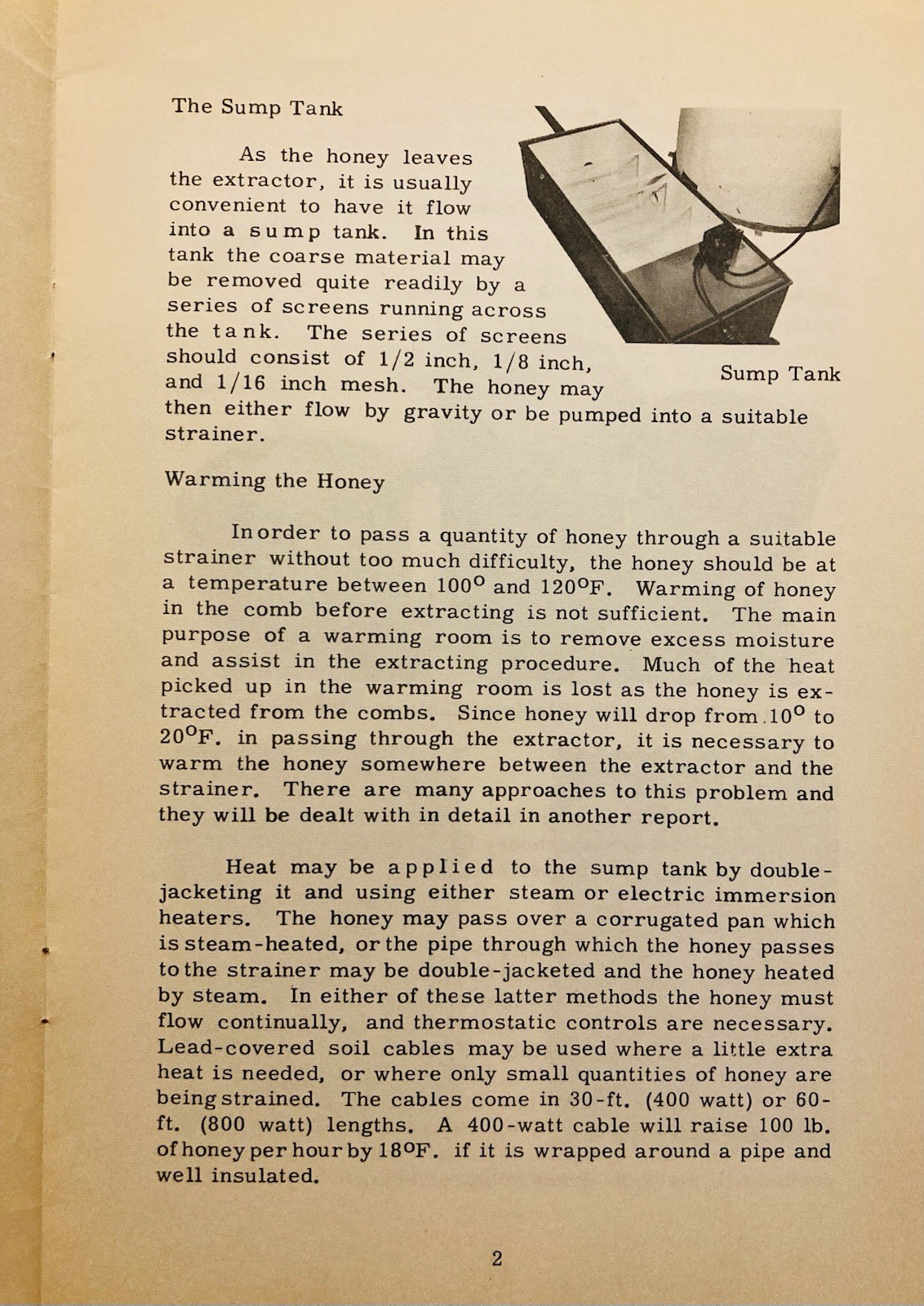 1954 ONTARIO AGRICULTURAL COLLEGE, STRAINING HONEY BROCHURE IN VG CONDITION