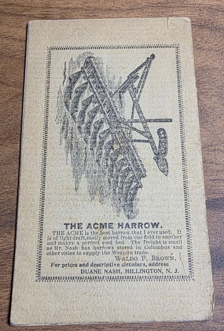 1900 Oxford Ohio Waldo Brown Farming Booklet Acme Harrow Strawberry Beets