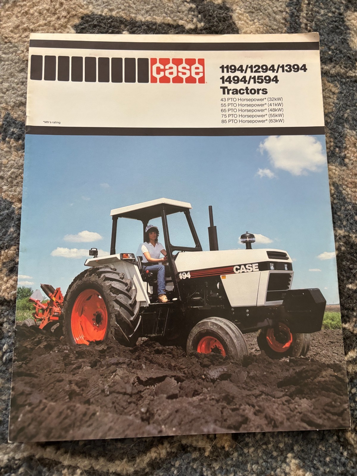 Case 1194 1294 1394 1494 1594 Tractor For 1983 Brochure AMIL26