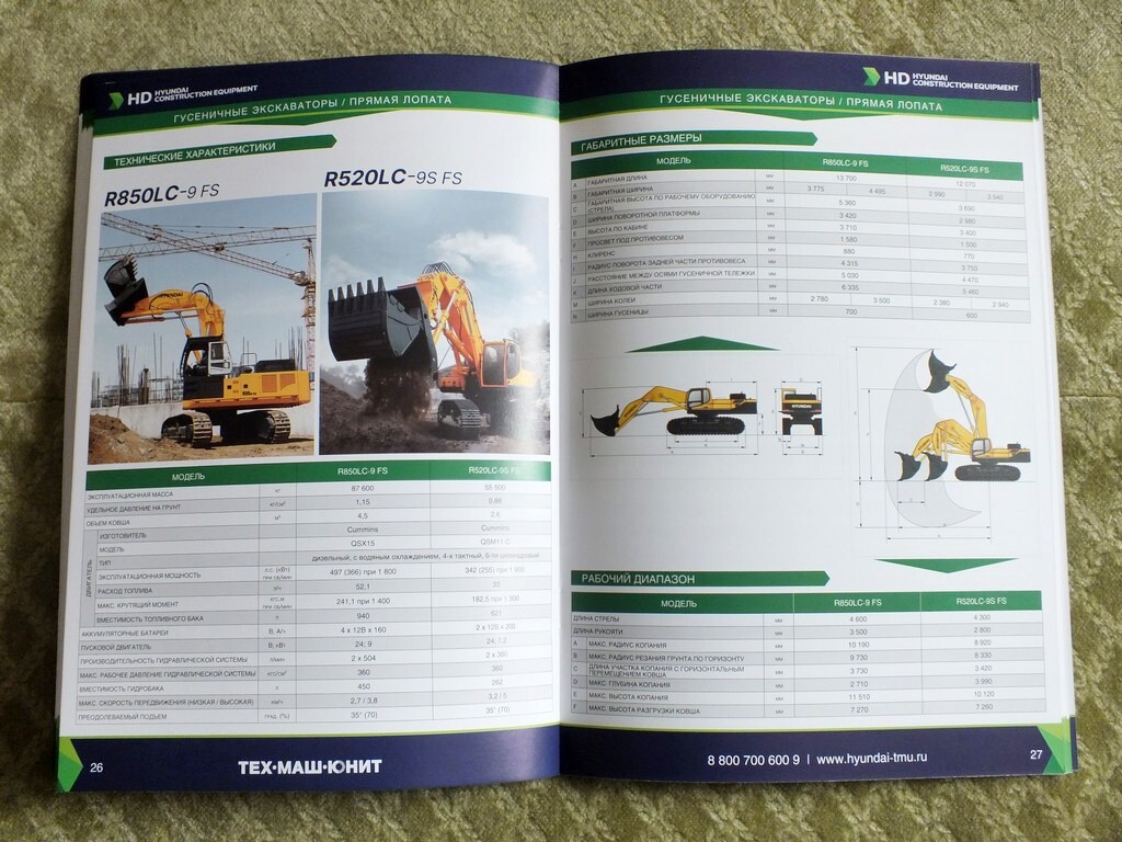 HYUNDAI Mining & Construction Equipment Loader Bulldozer Excavator Brochure 2025