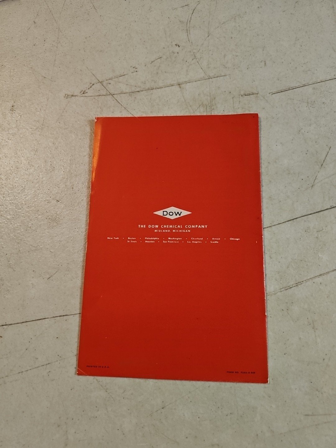 Vintage 1949 Dow Chemical Methyl Bromide Applicators &SUPPLEMENTAl INFO Brochure