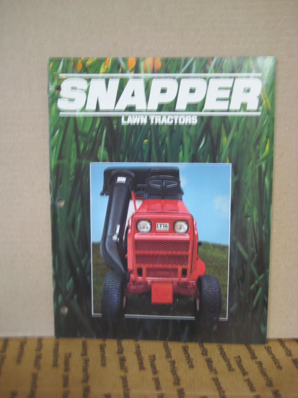 Original Snapper Lawn Tractors Brochure Catalog LT11, LT16