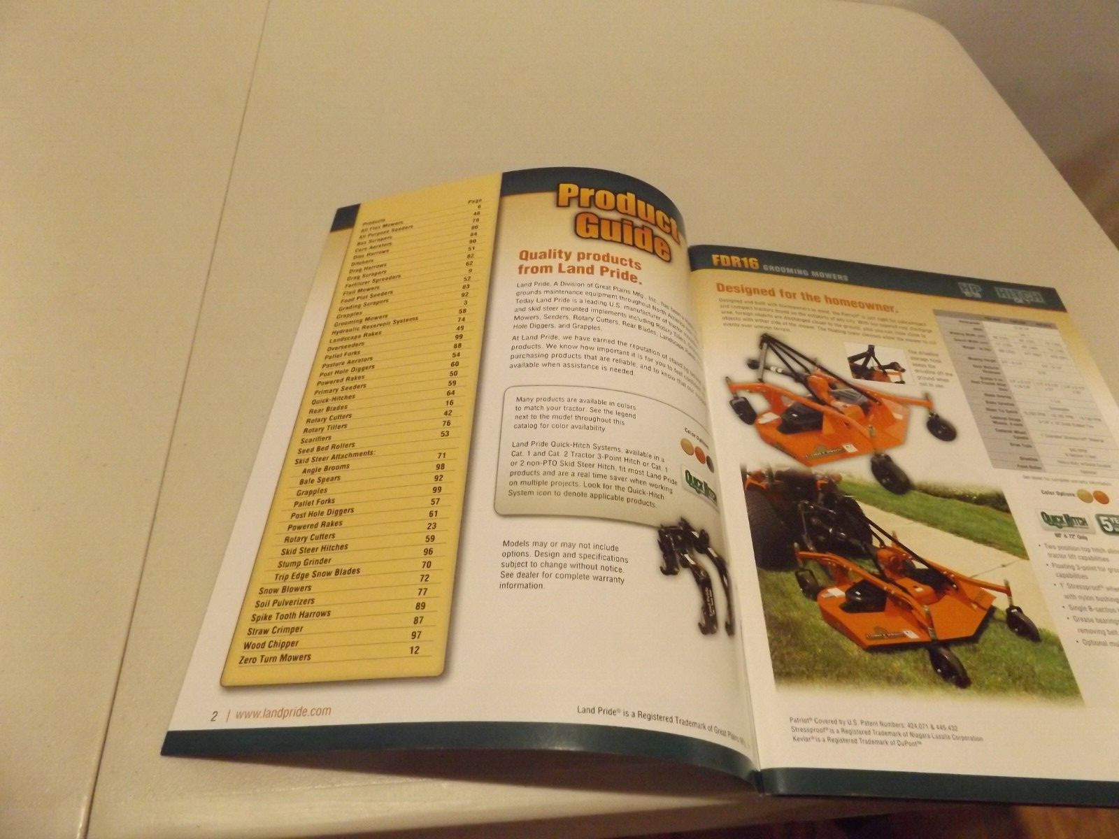 LAND PRIDE PRODUCT GUIDE, LP Consistently Leading the Way, 7/15/13