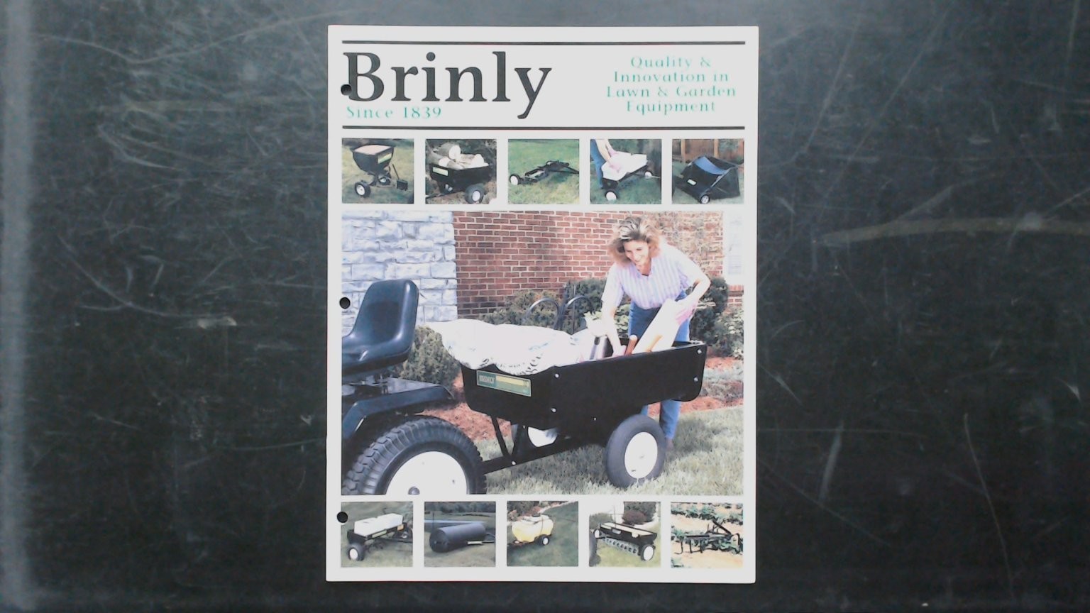 Brinly Hardy Agriculture Brochure Lawn Garden Equipment 1986 Vintage