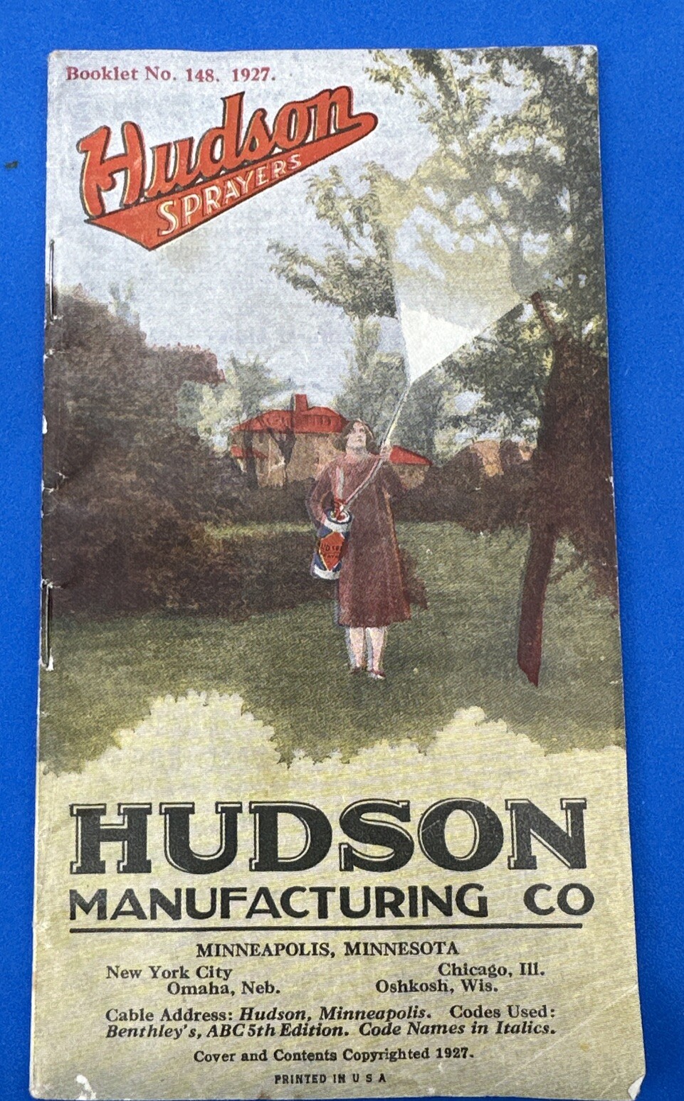 Hudson Manufacturing Co. Sprayers Catalog Booklet 1927 Illustrations