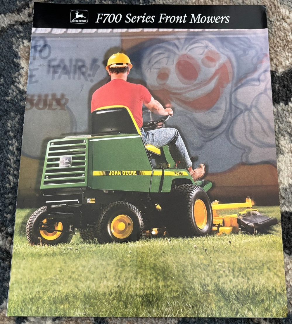 John Deere F700 Series Front Mower For 1994 Brochure DCPA26