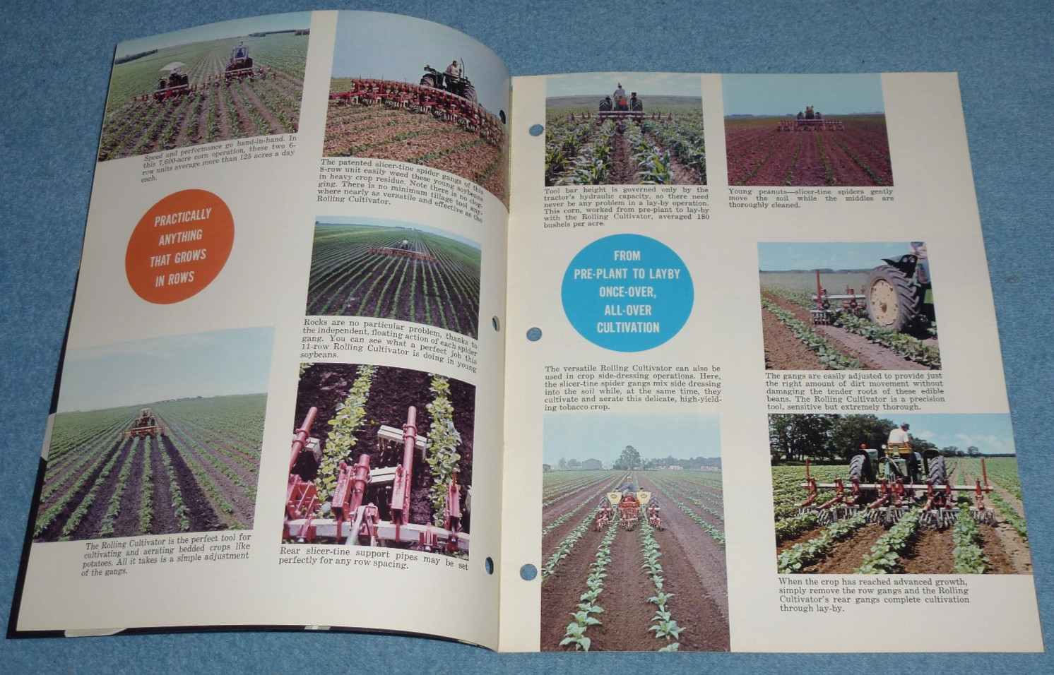 1973 Lilliston-Lehman 2000 Series Rolling Cultivator Brochure Specs Price List