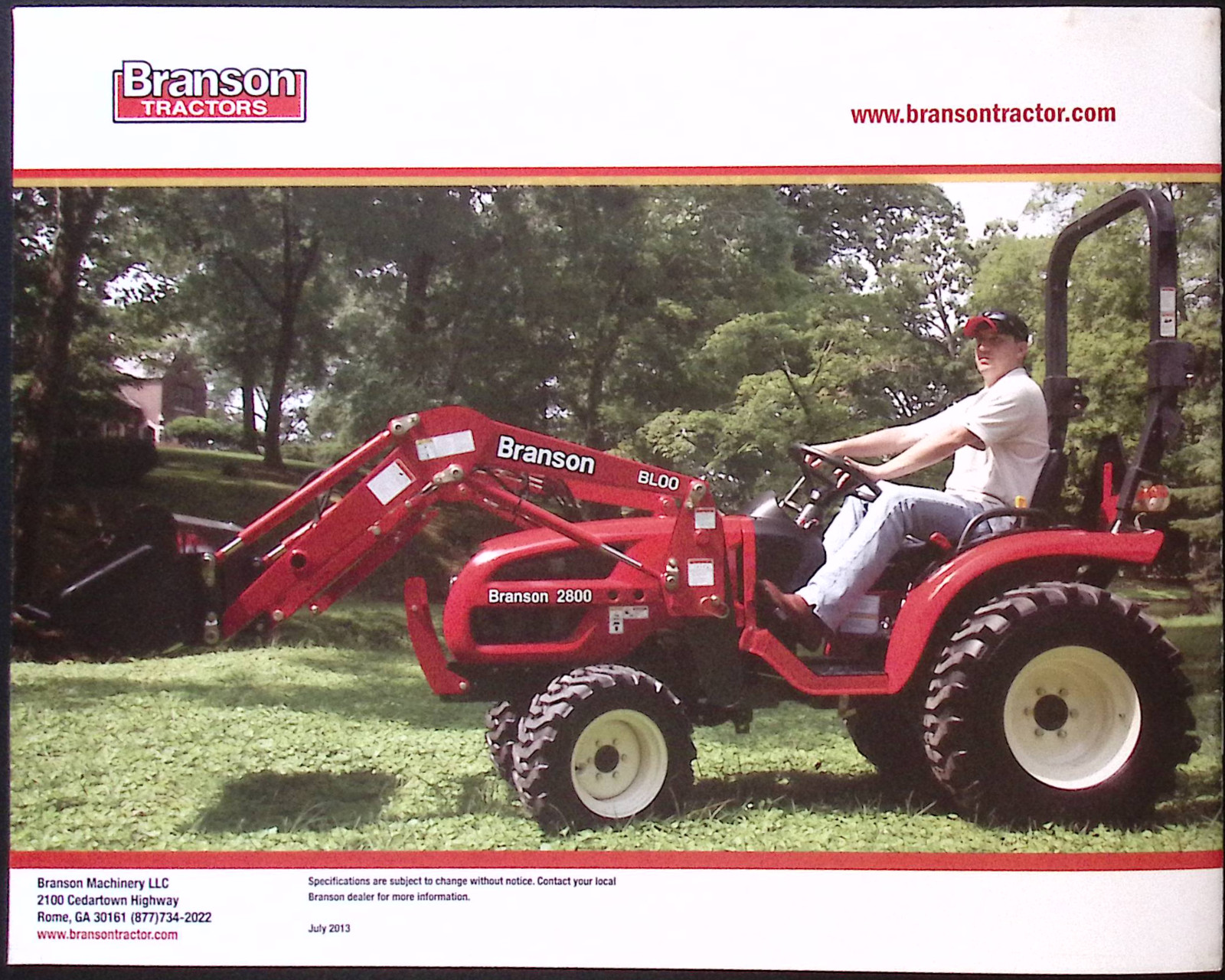 Branson Tractor Next Generation, 6640, 2810, 3510,3520,4020,4520,20 series, comp