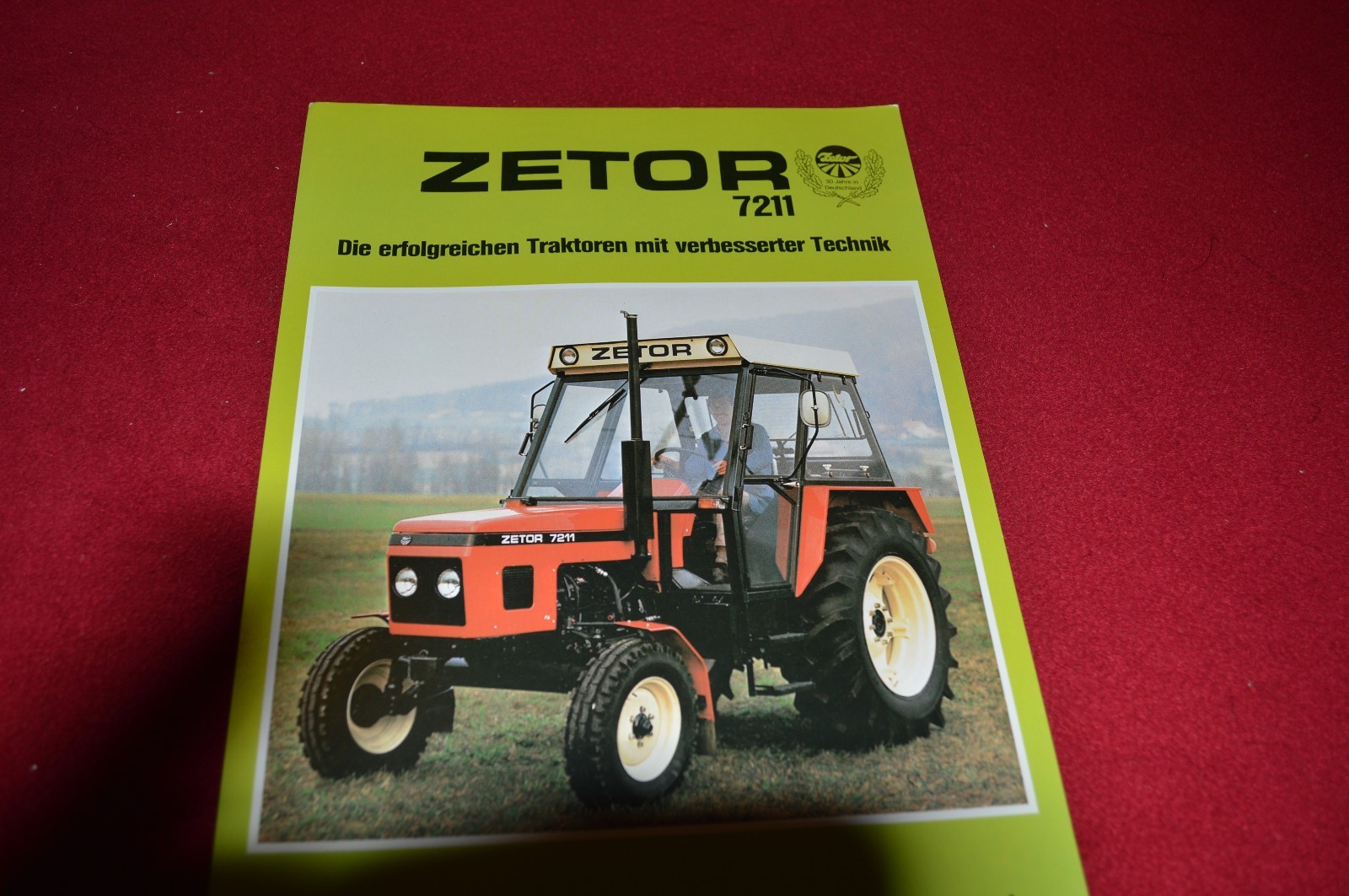 Zetor 7211 Tractor 30 years in Germany Dealer&rsquo;s Brochure LCOH