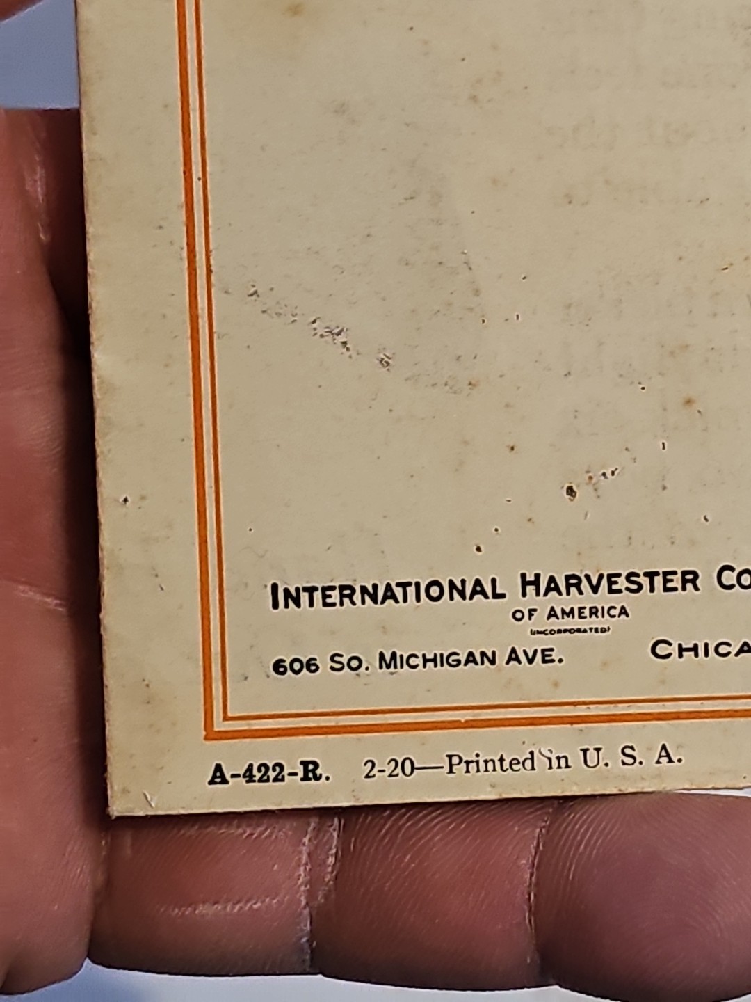 Vintage McCormick Deering Corn Picker Advertising Foldout 1920