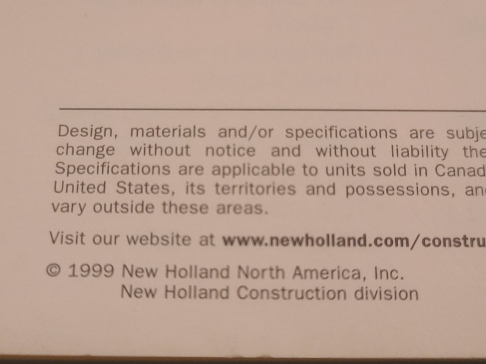 1999 NEW HOLLAND Wheel Loaders LW90 LW110 LW130 Dealer Brochure