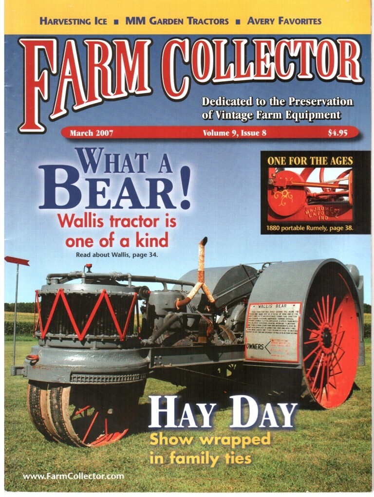 Ice Harvesting Collecting, 1913 Avery 25-50 Tractor, Wallis Bear Tractor