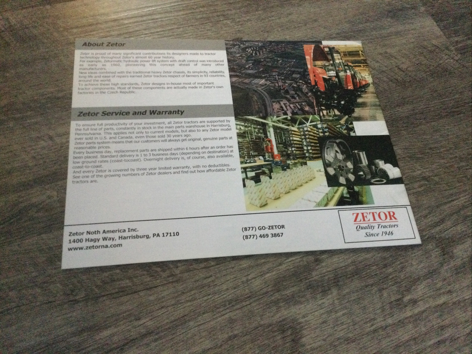 Zetor Silver Series Tractors Brochure