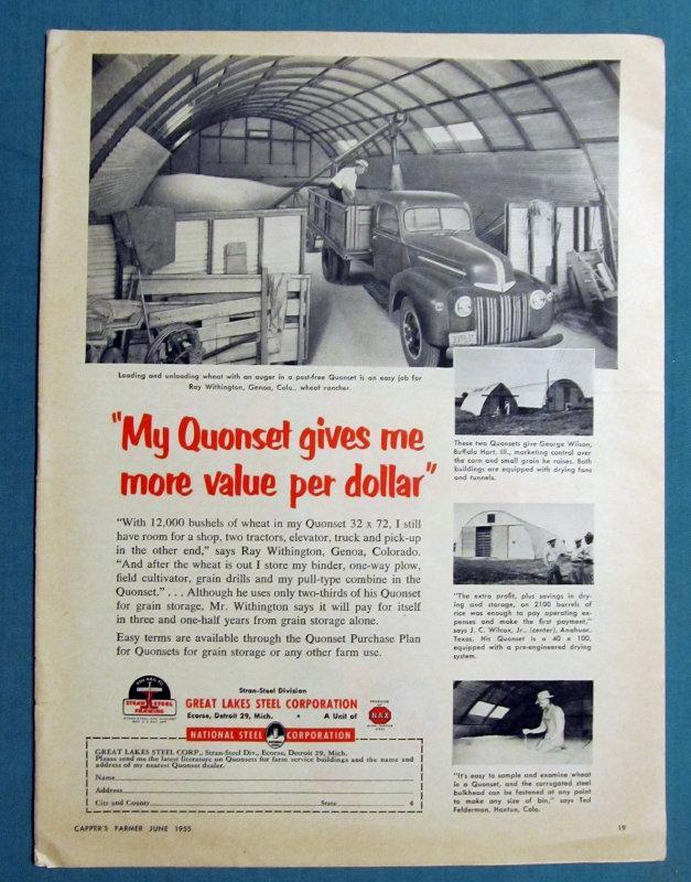 Original 1955 Building Products Ad Endorsed by Ray Withington Genoa Georgia