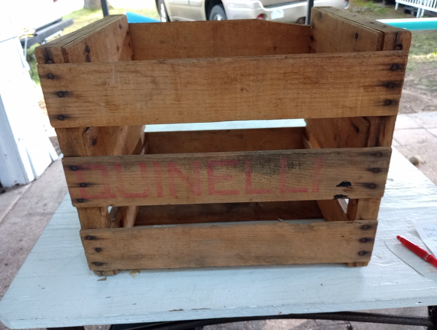 Vintage Wooden Crate – Pasque – Grower Packer Shipper – ZUMA ARIZONA 17x14x14&Prime;