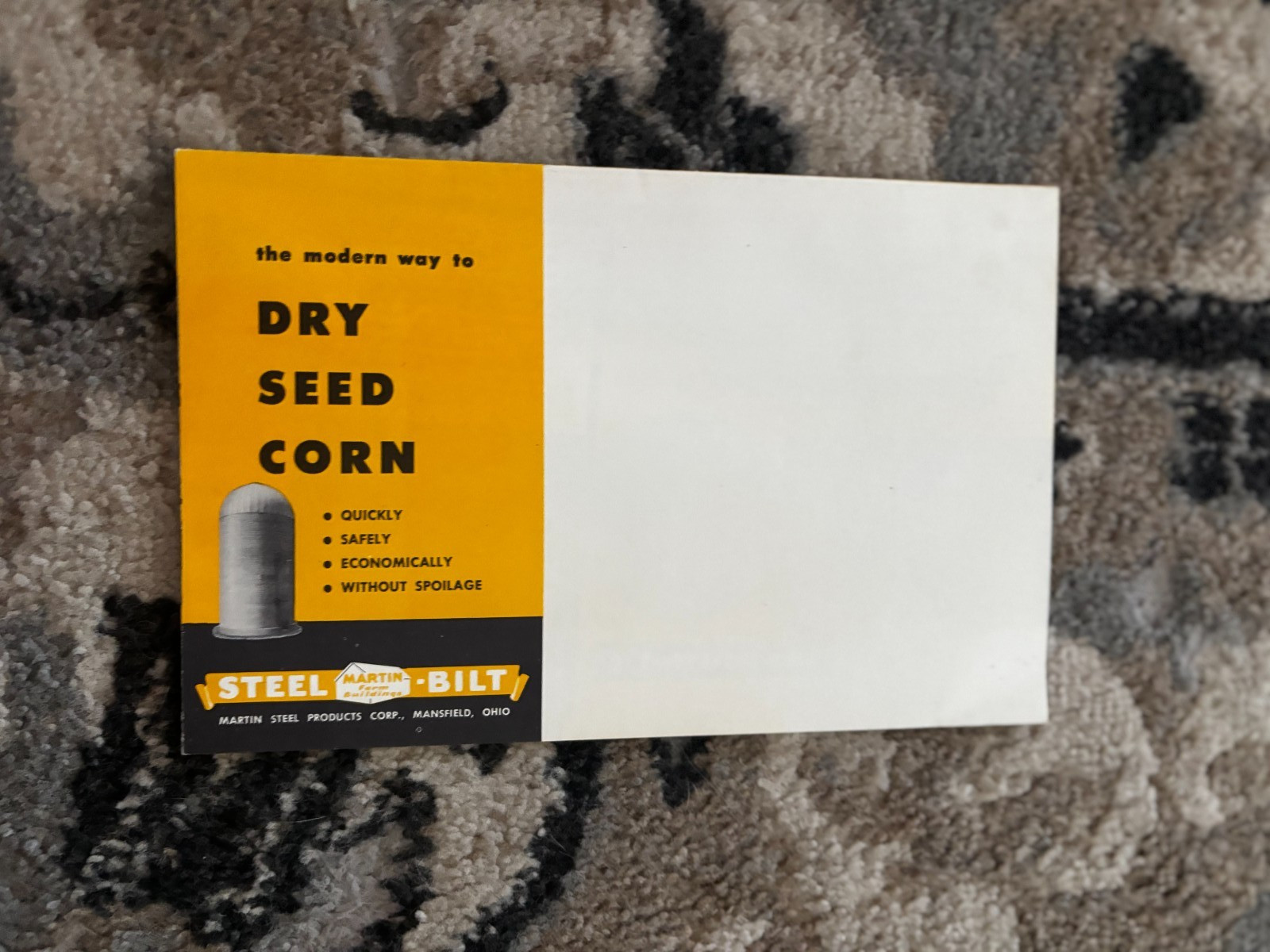 Martin Steel-Bilt High Round Corn Crib Brochure DCPA26