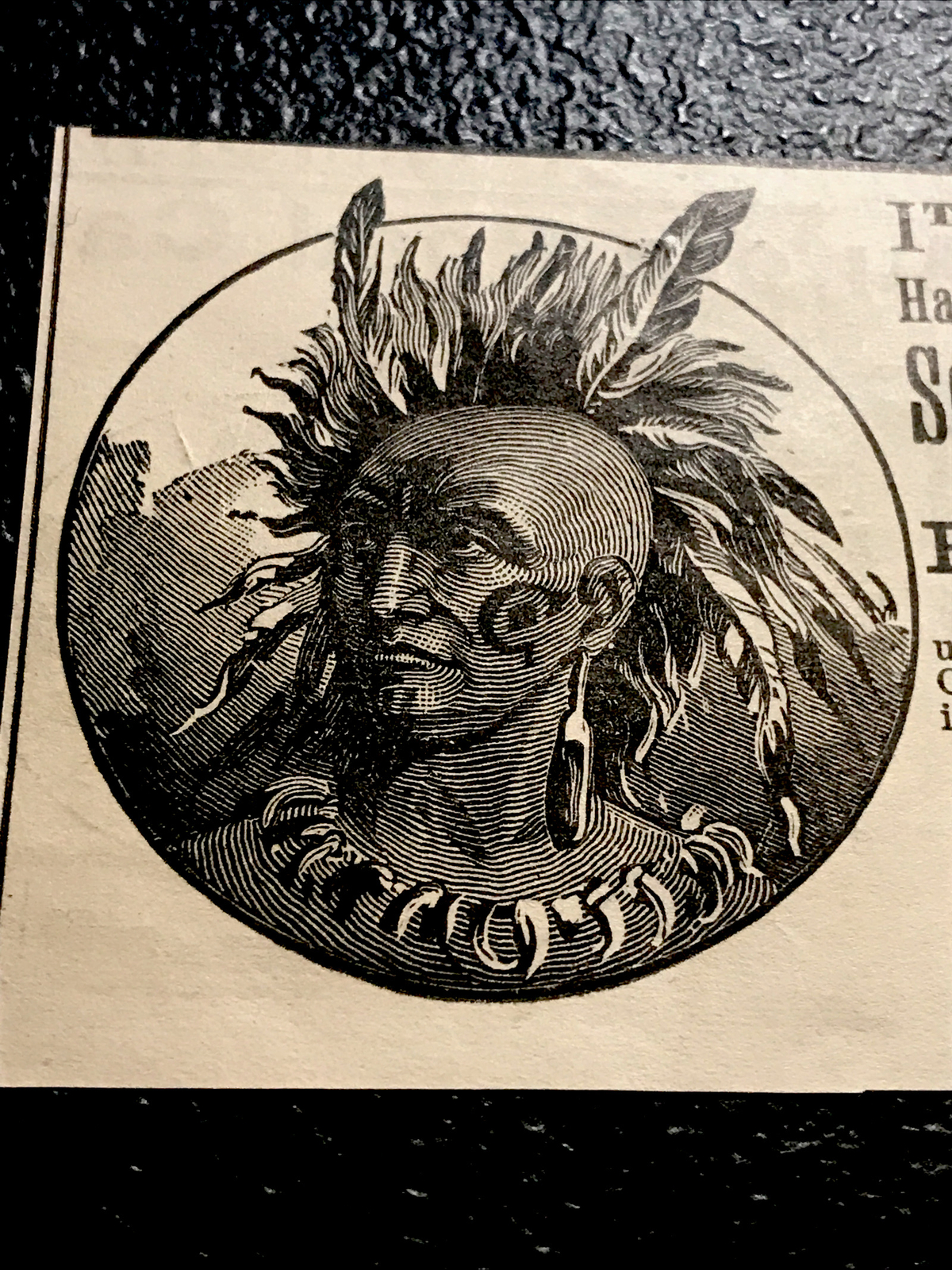 1886 Chieftain Hay Rake Co. Farm Machinery Advertising – Canton – Ohio – Indian