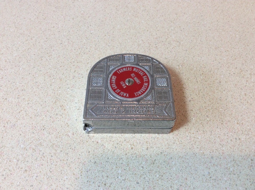Farmers Mutual Hail Insurance Company of Iowa Measureing Tape Des Moines IA