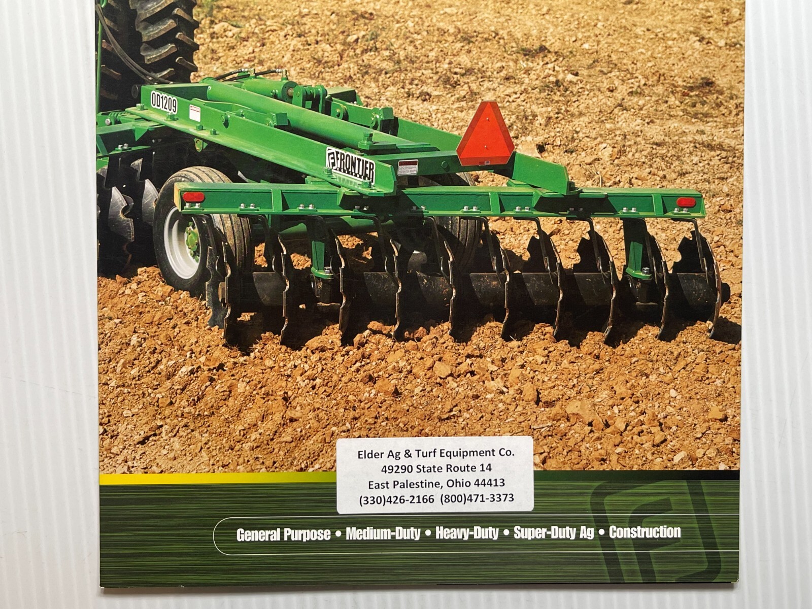 Frontier Equipment Heavy Offset Disks Sales Brochure *Original 2009*