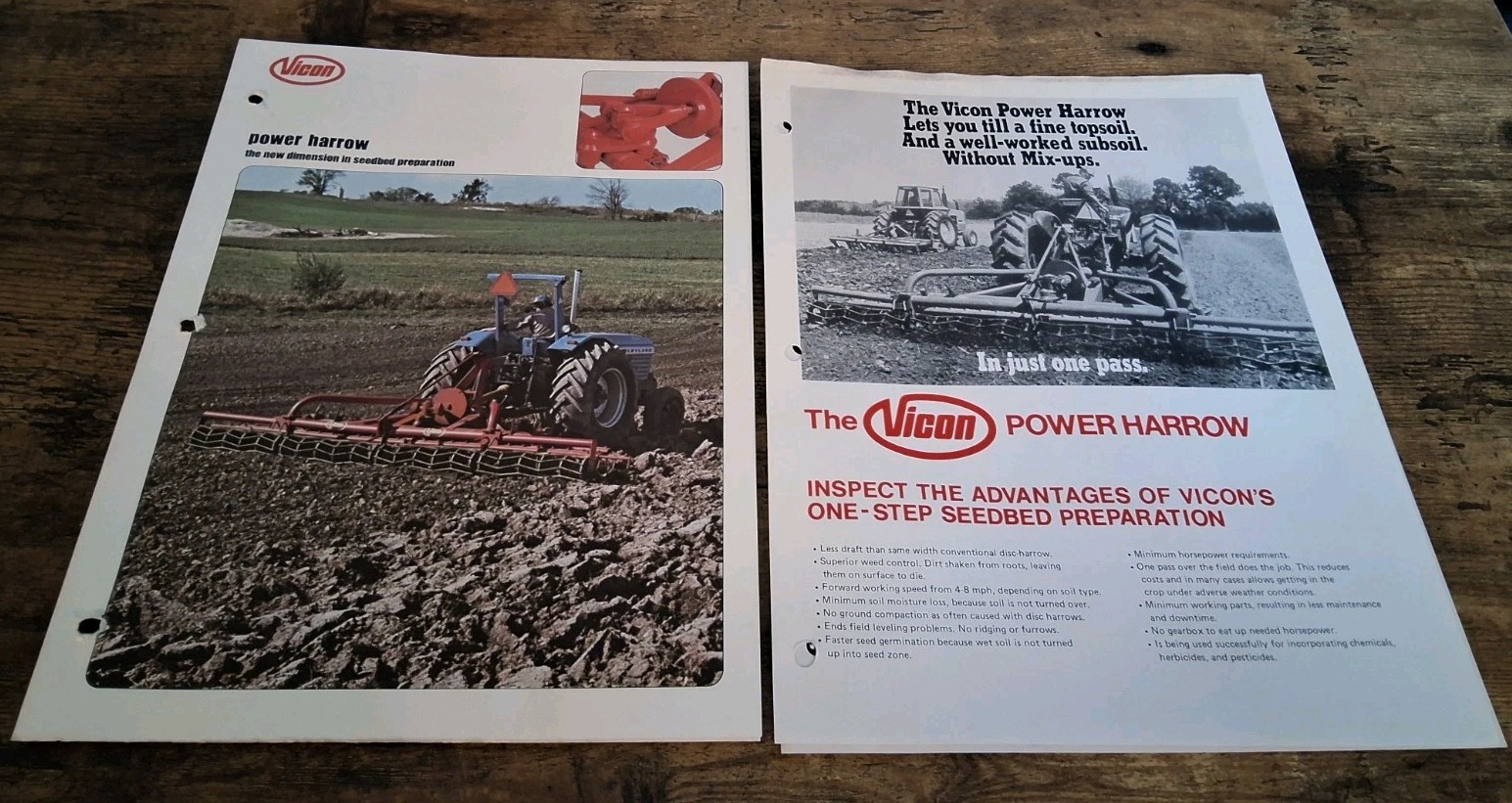 Vincon Power Harrow Brochures And Price List