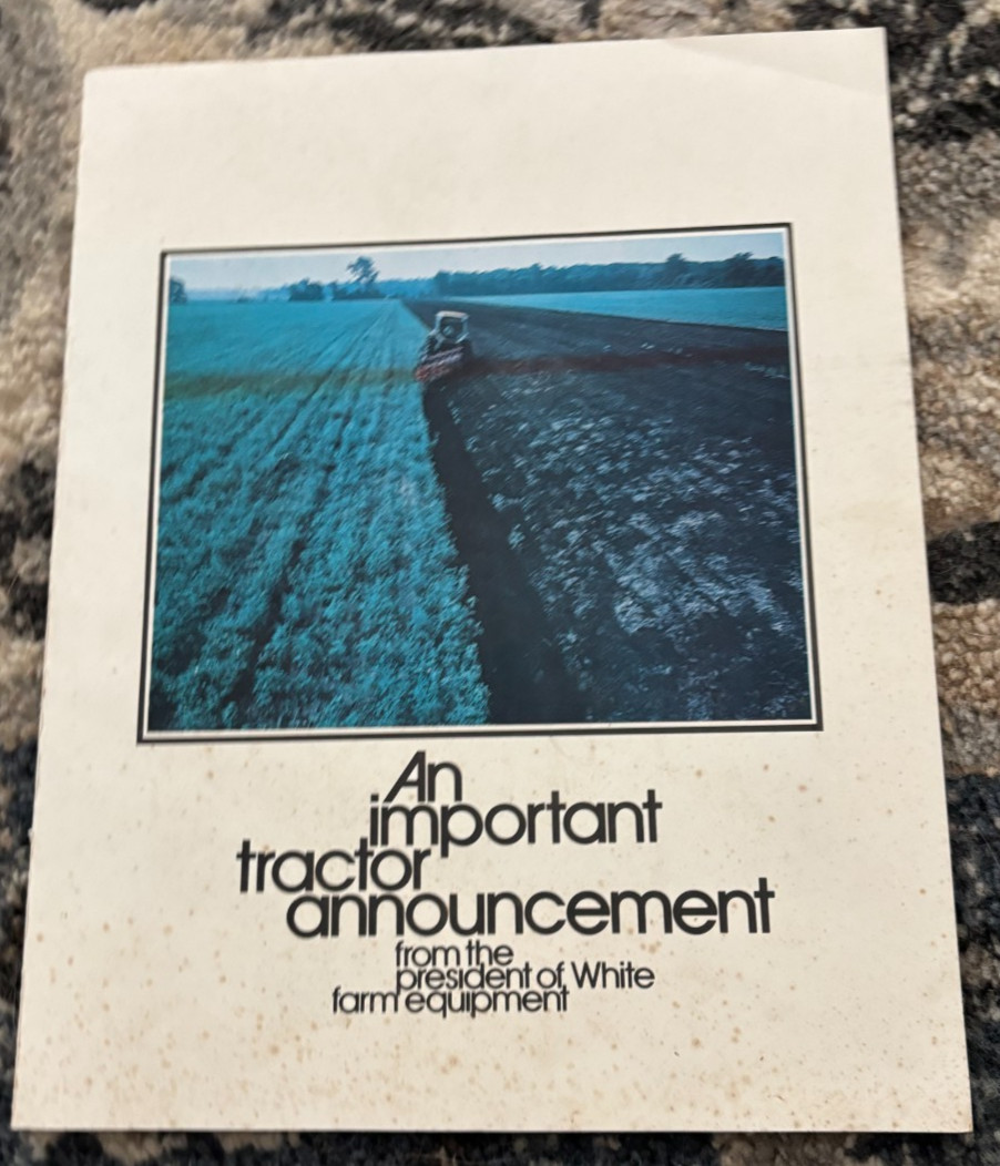 White Farm Equipment Tractors Announcement From Brochure DCPA26