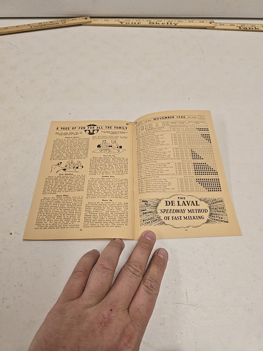 Vintage De Laval Advertising Handy Reference Yearbook 1946 Bridgeport OH