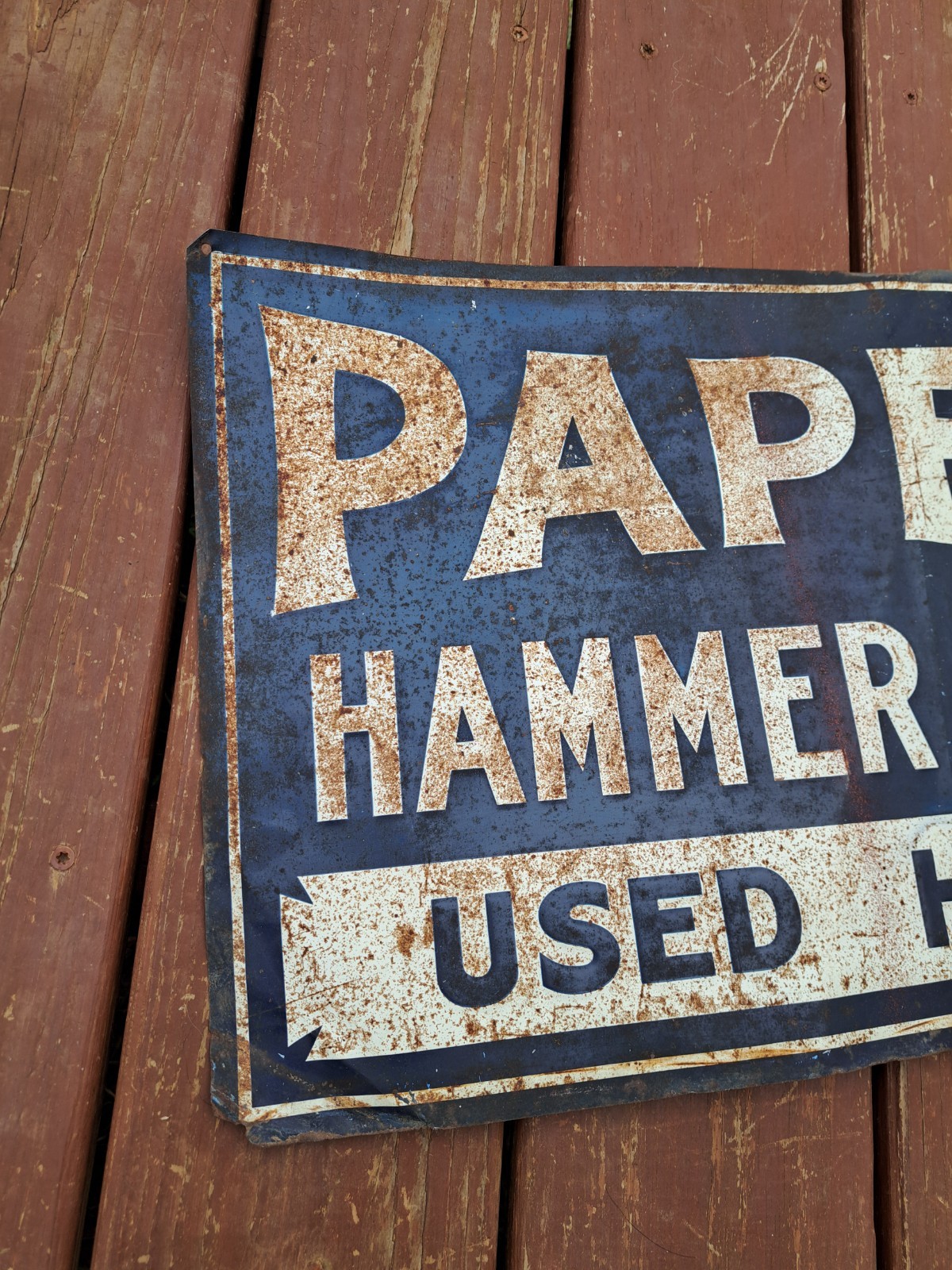 Papec Tin Sign Vintage Hammer Mill Used Here Agricultural Tractor Farm