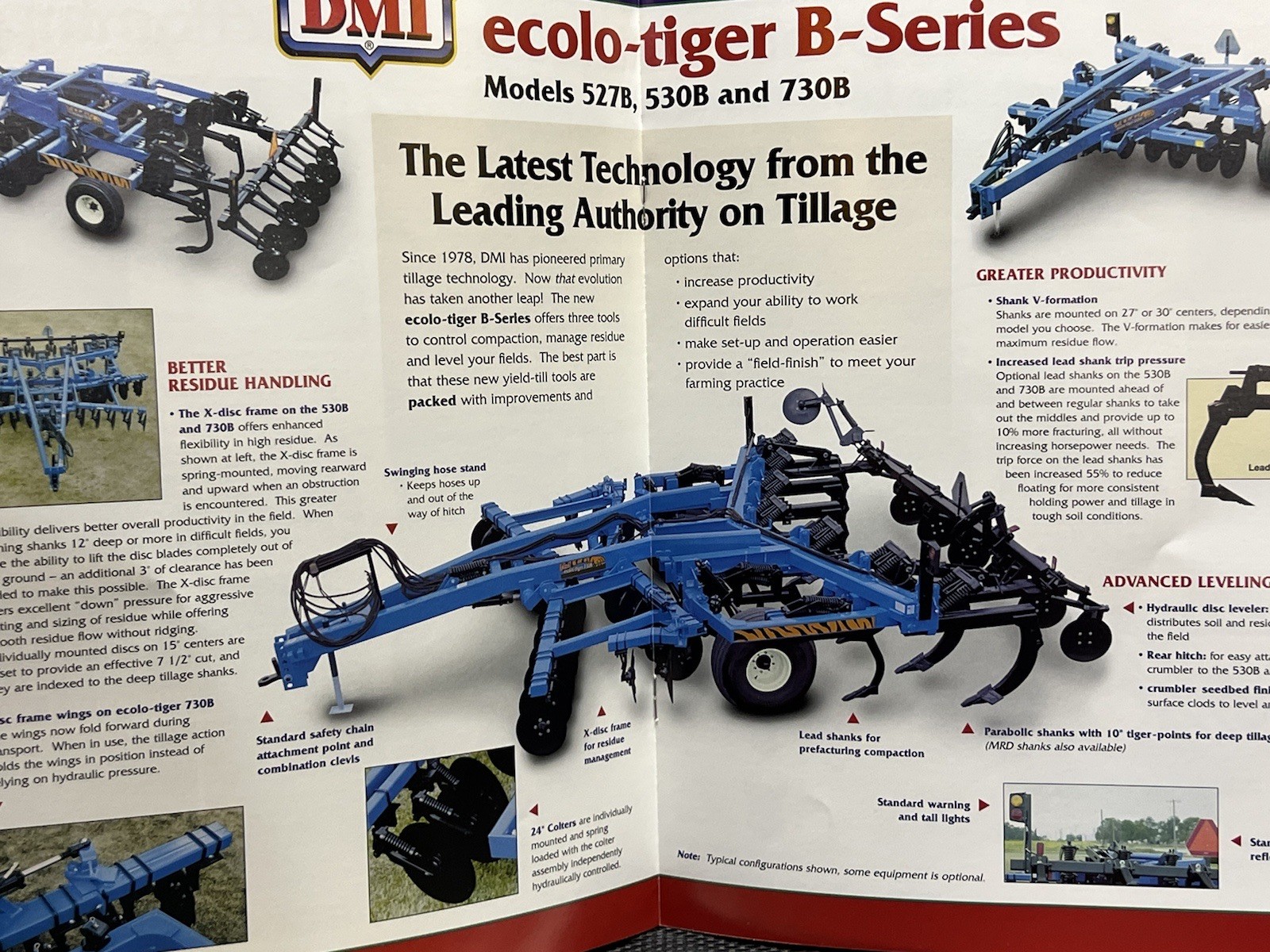 1990s DMI Farm Equipment Primary Tillage Goodfield, IL Ecolo Tiger Brochure