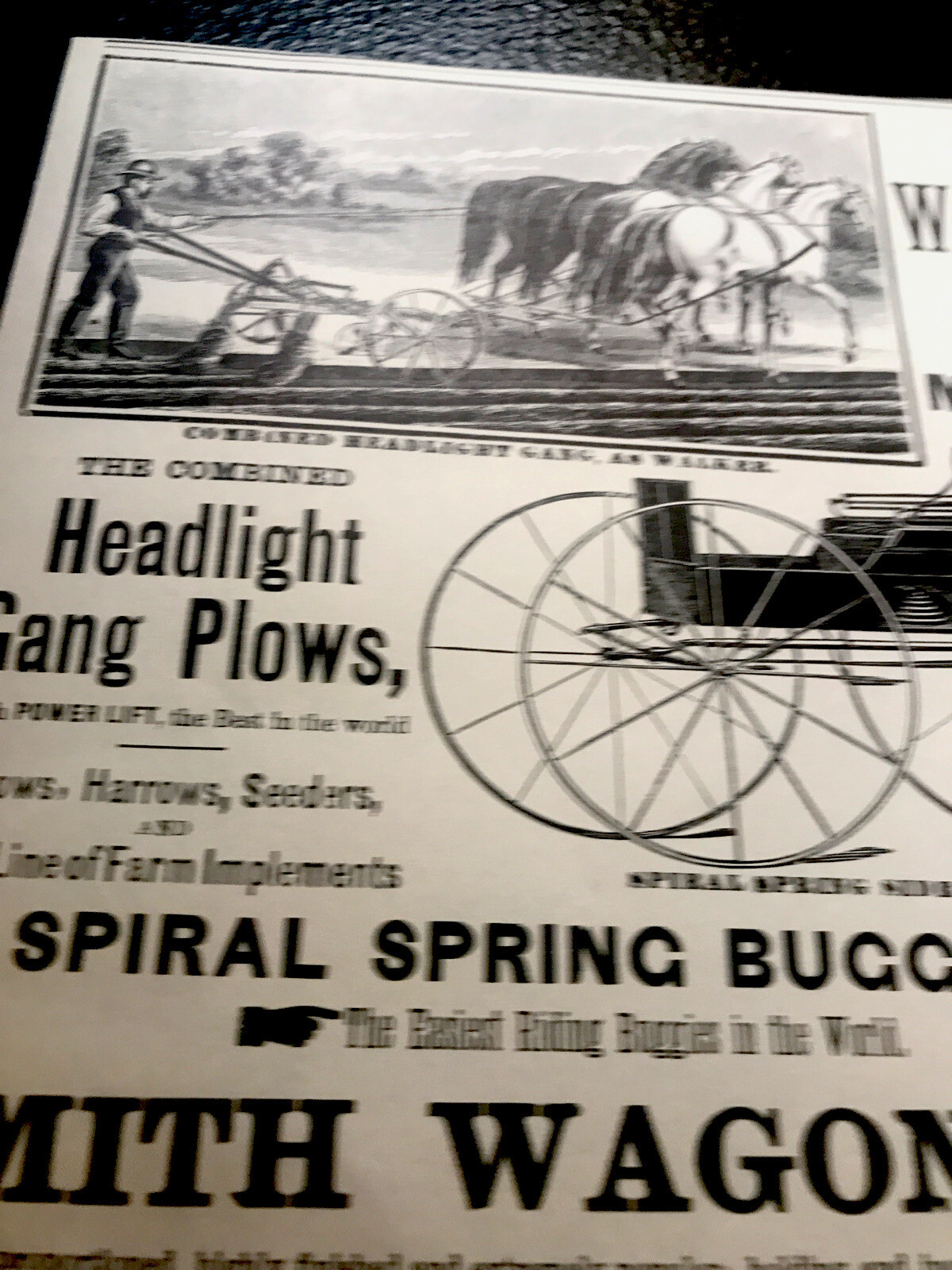 1889 Smith Wagon & Implement Farm Advertising – Minneapolis – Minnesota