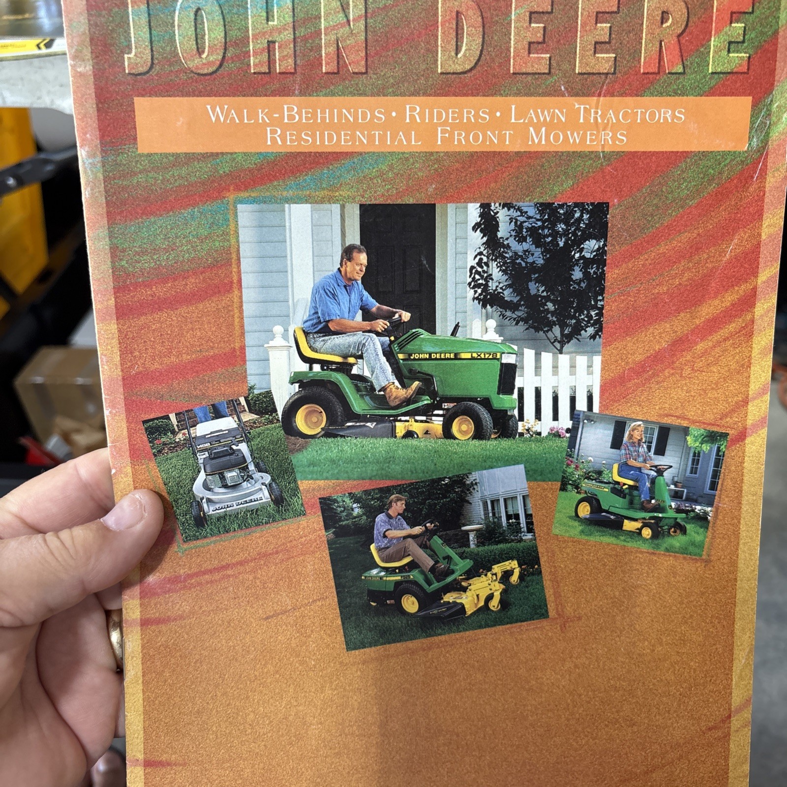 John Deere Lawn Tractor Front Mower Walk Behinds for 1996 Brochure FCCA