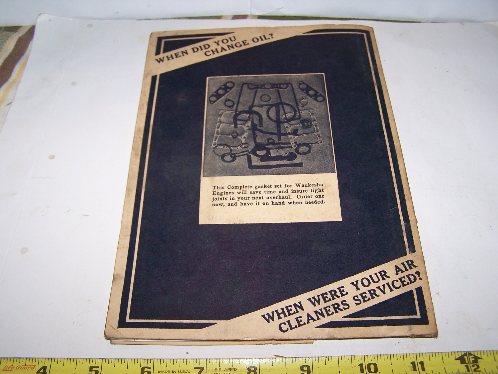 WAUKESHA FC Tractor Engine Power Unit Parts Book List Hit Miss Gas Engine Steam