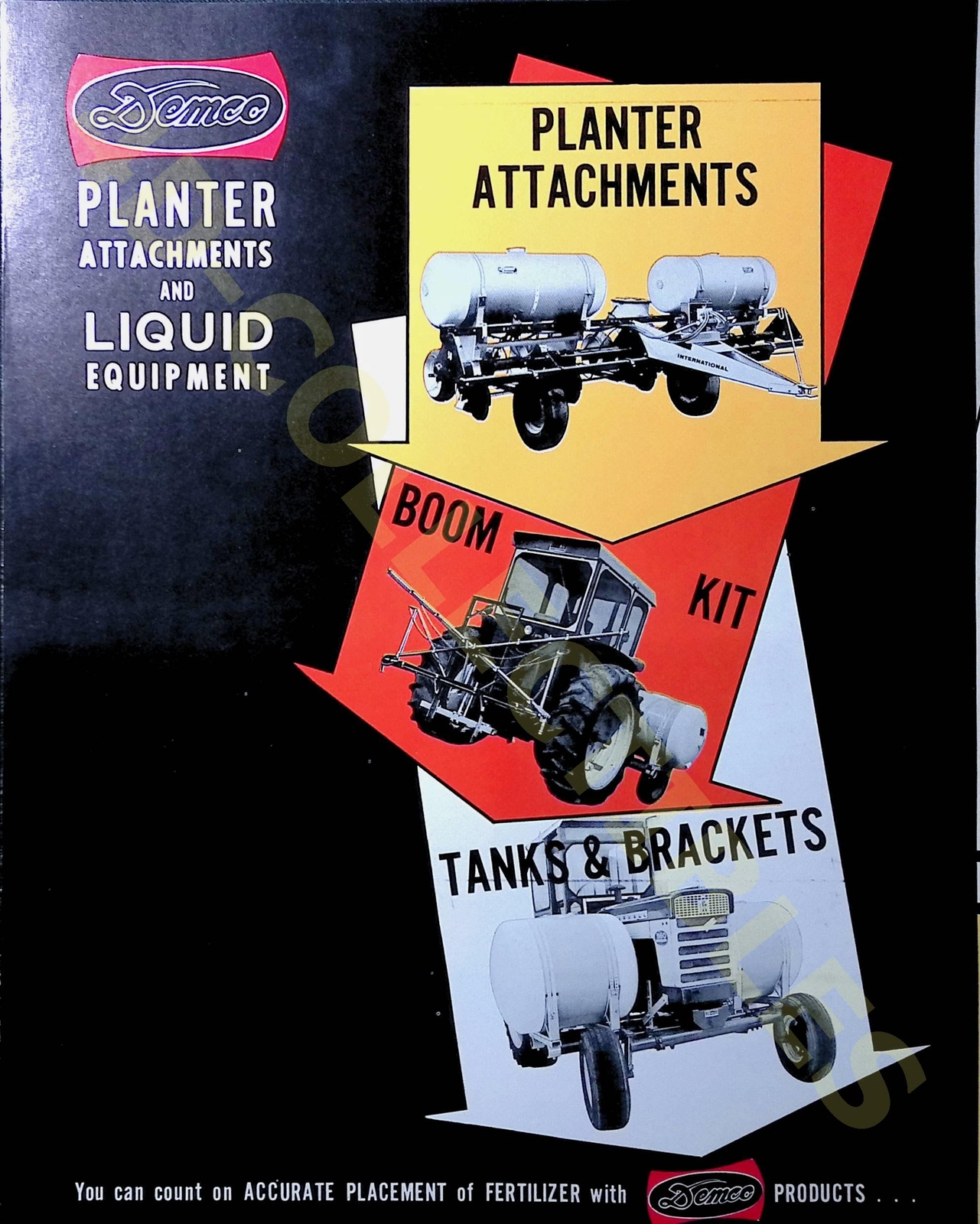 Vintage Farm Brochure Demco Planter Attachments Liquid Equipment 1960s