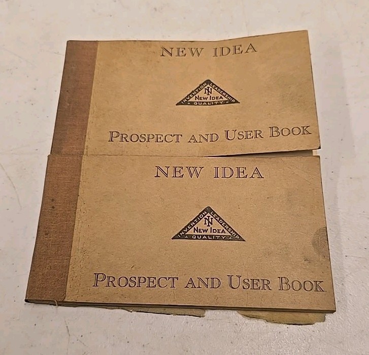 Vintage 1940&rsquo;s New Idea Farm Equipment Advertising Prospect & User Book Pair