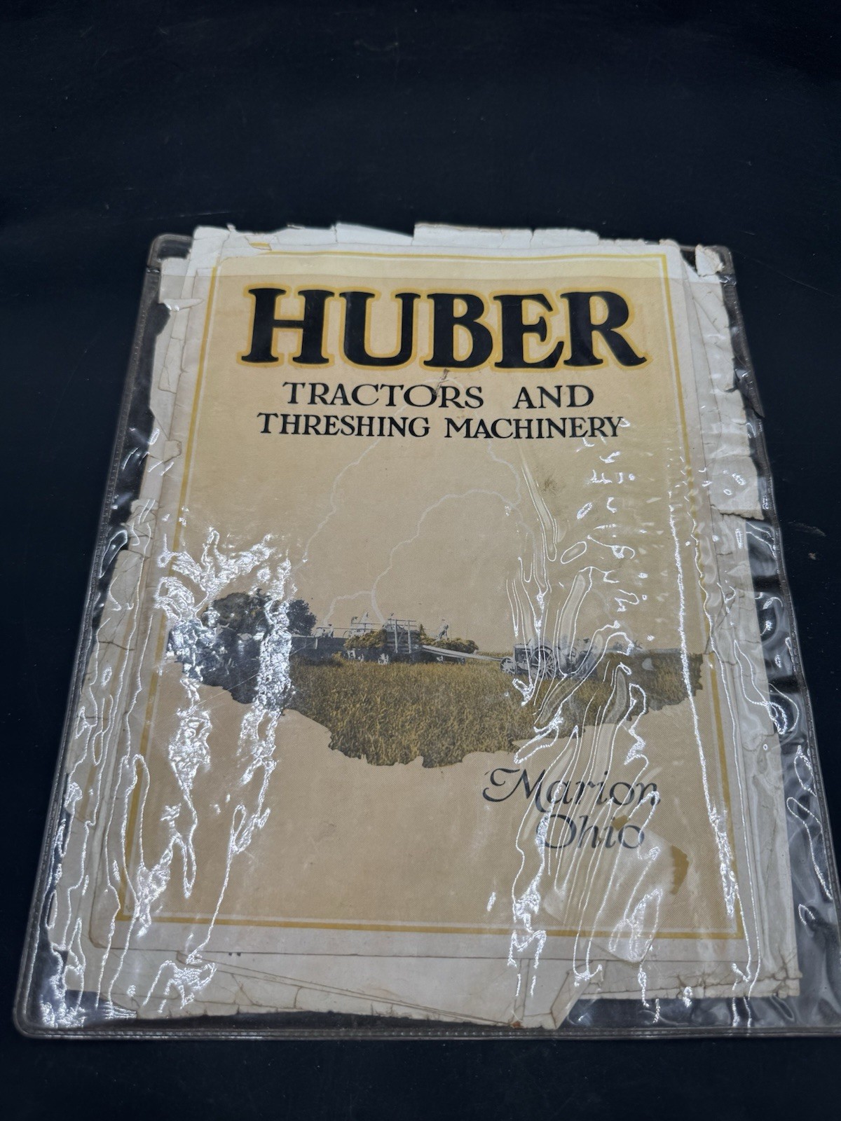 Antique The Huber Mfg Co Tractors Advertising Rough As Is