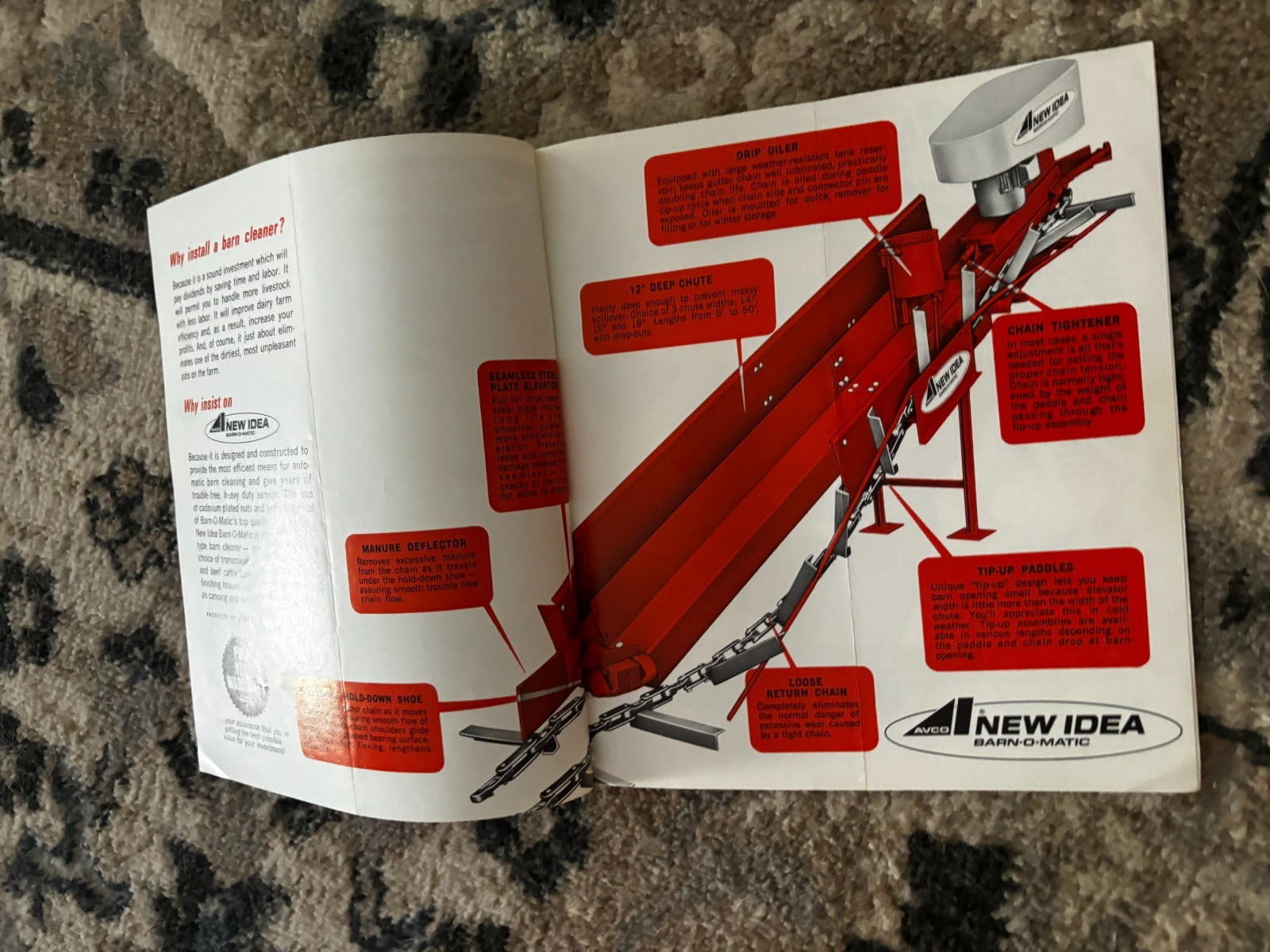 New Idea Barn Cleaners For 1971 Brochure DCPA26