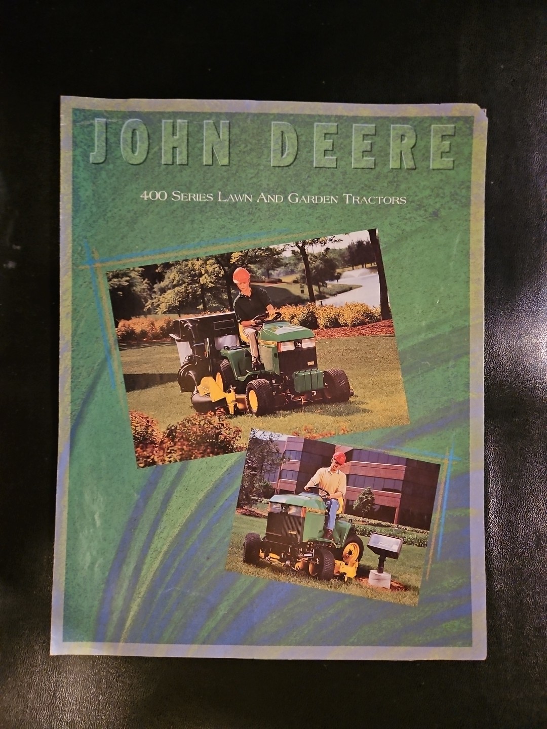 John Deere 400 Series Lawn & Garden Tractor For 1995 Brochure 4 Pages