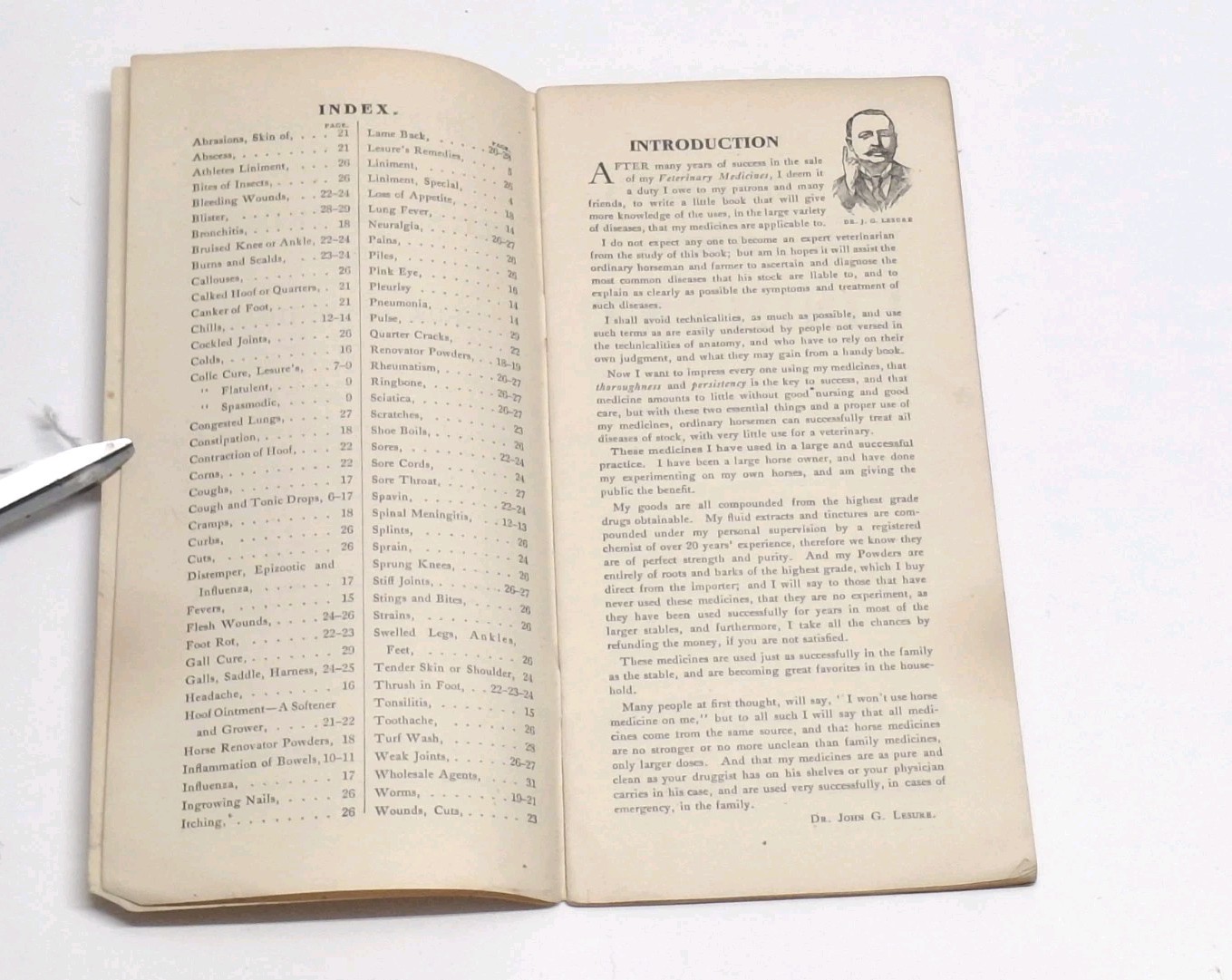 Dr Lesure&rsquo;s Veterinary Remedies Farm Vet Brochure Catalog Keene NH Early 1900&rsquo;s