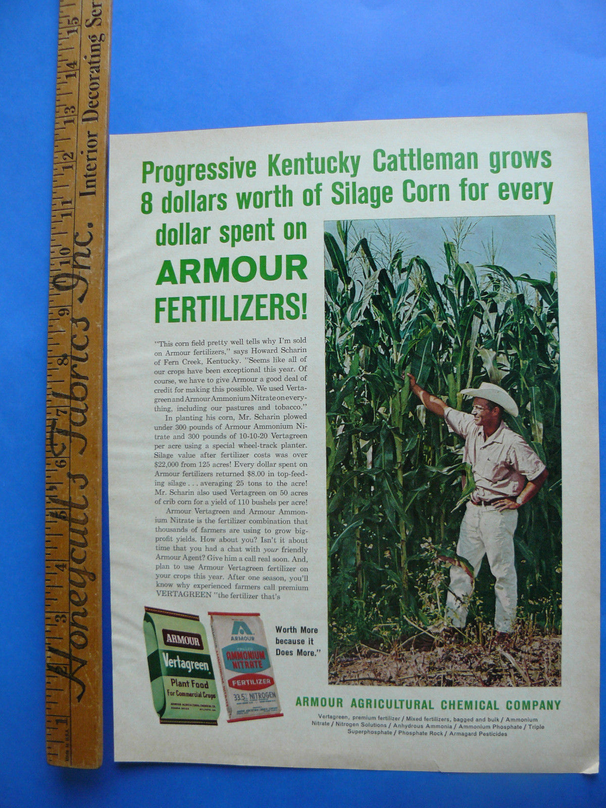 FARM QRTLY -SPRING 1963 -AD- ARMOUR FERTILIZER