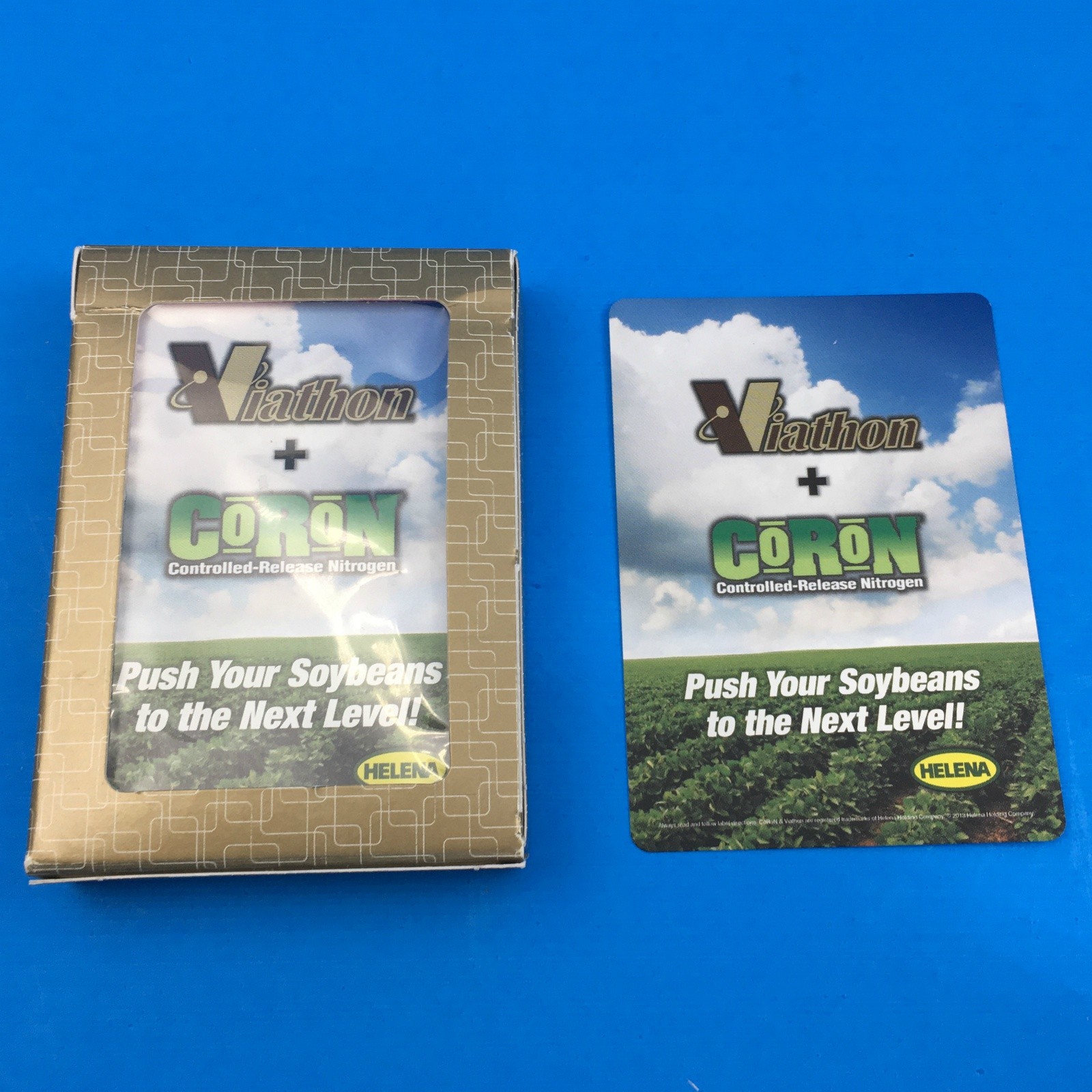 Advertising Playing Cards Helena Viathon & Coron Fertilizer Soybeans Gemaco