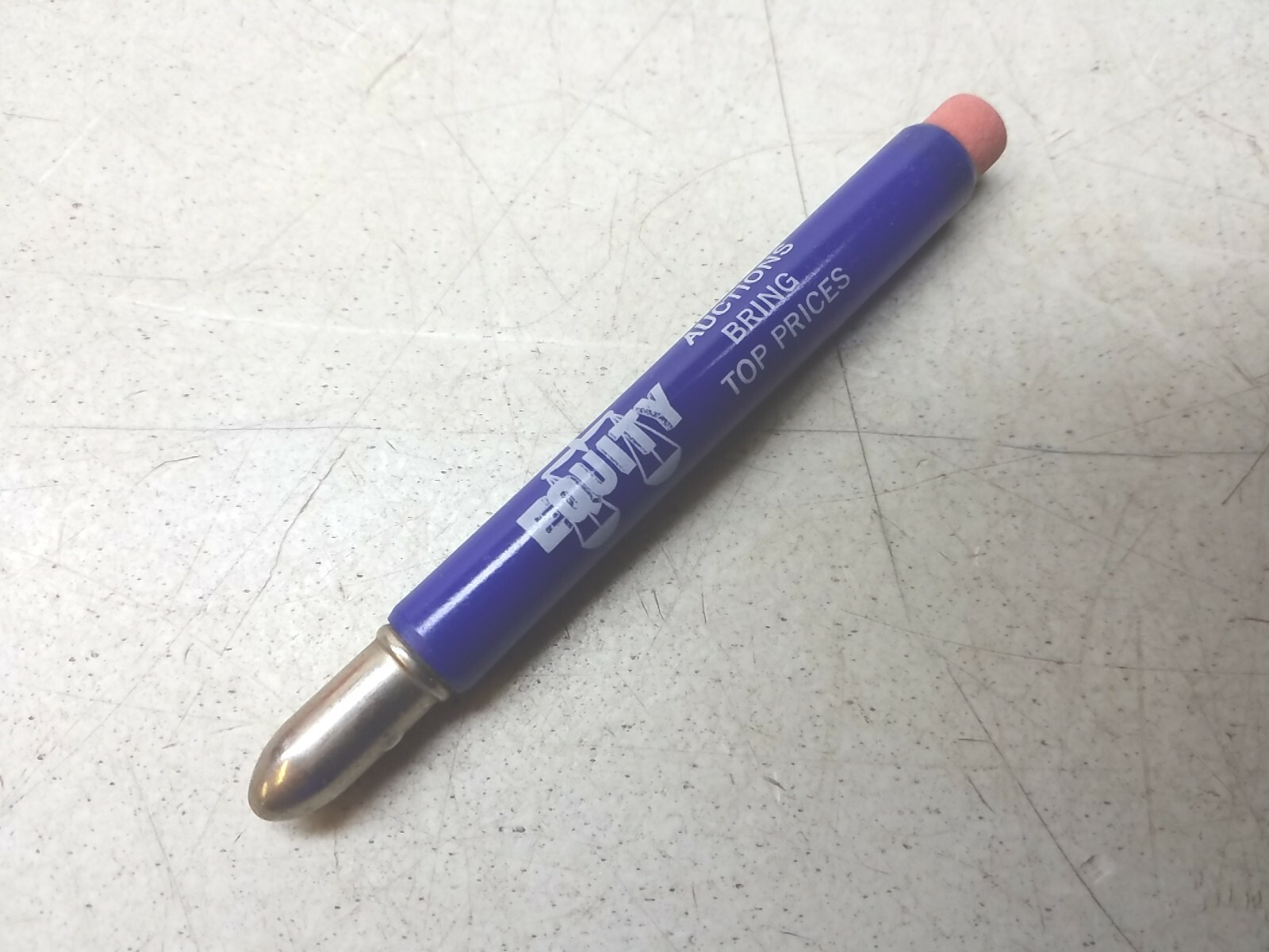 Equity Cooperative Livestock Sales Baraboo Wisconsin Vtg Ag Ad Bullet Pencil