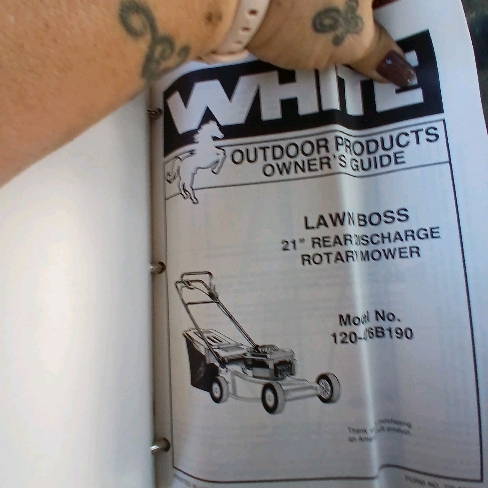 1990 White Outdoor Power Products Parts Catalog Mowers, Tillers, Snow Throwers
