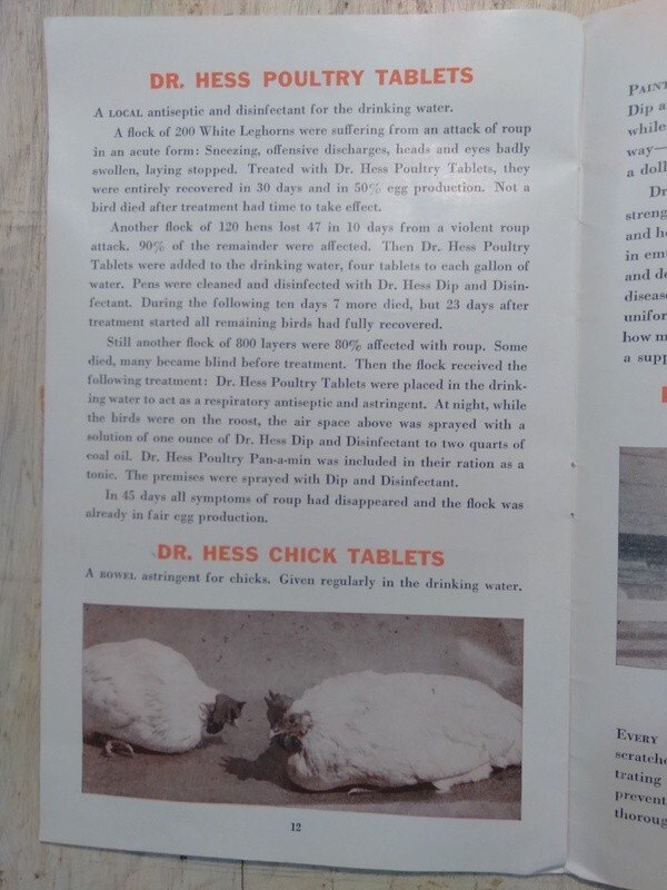 1932 Dr. Hess & Clark, Inc 40th Anniv Ad Booklet Stock Tonic Spray Ashland Ohio