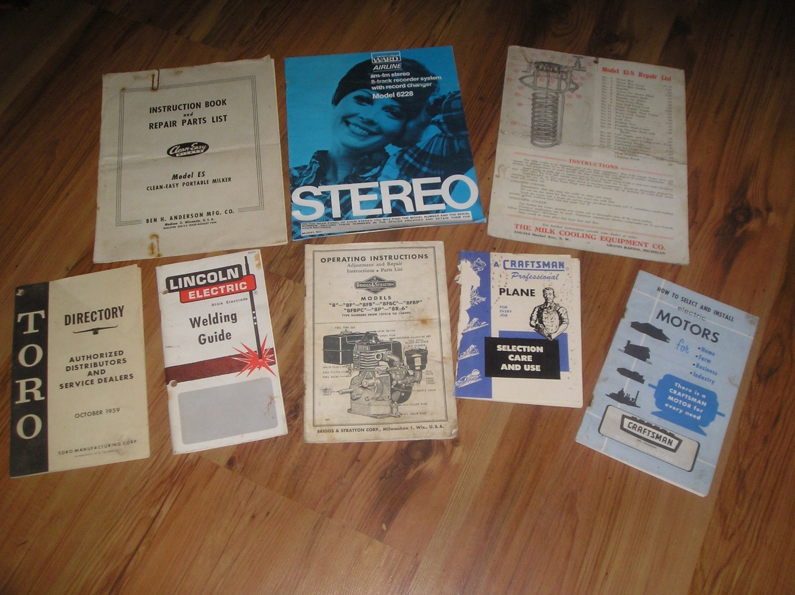 Hugh Lot of Farm Machine Equipment Factory Brochures Milking Toro Craftsman