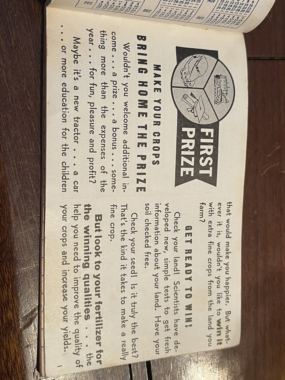 Vintage 1938-1940 Swift&rsquo;s Red Steer Brand Fertilizers Advertising Memo Book