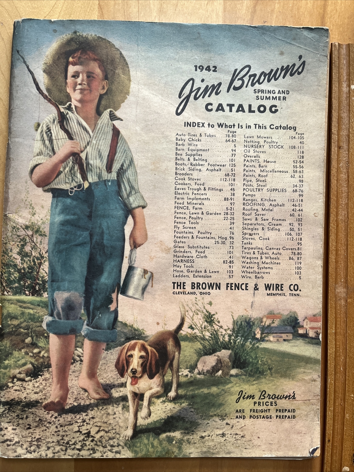Jim Brown&rsquo;s 1942 Catalog Farm Supply & Fencing Tom Sawyer Cover