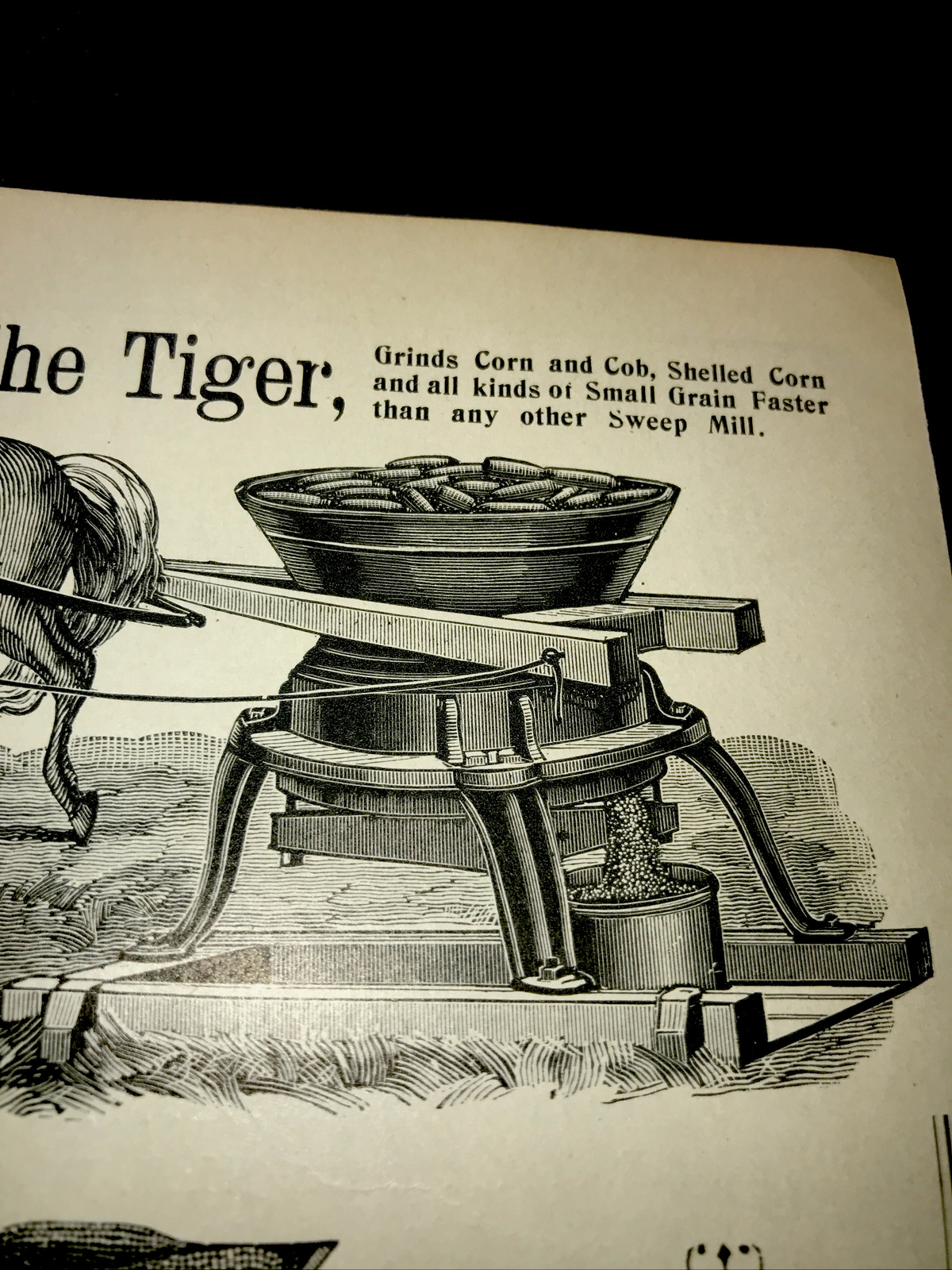 1898 Tiger & Enterprise Corn Grinders Farm Advertising – Kansas City – Missouri