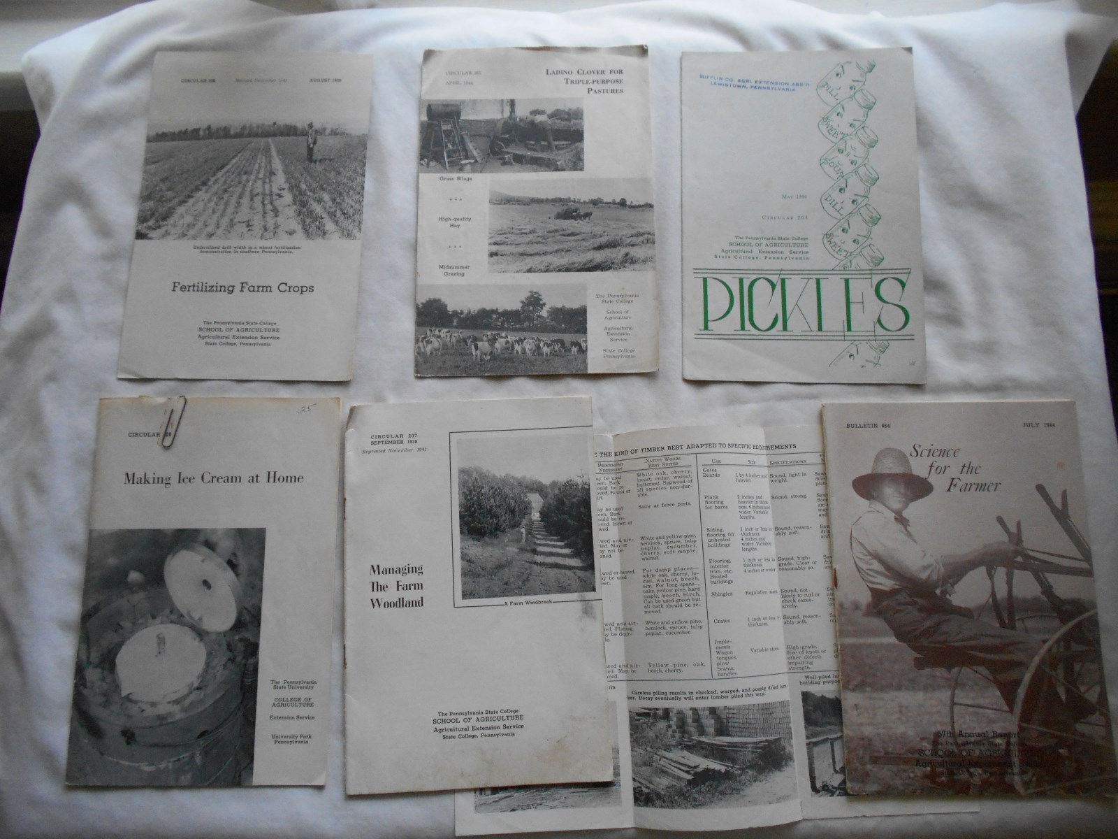 6 PENNSYLVANIA STATE COLLEGE SCHOOL OF AGRICULTURE BULLETINS-30-40&rsquo;S-#3