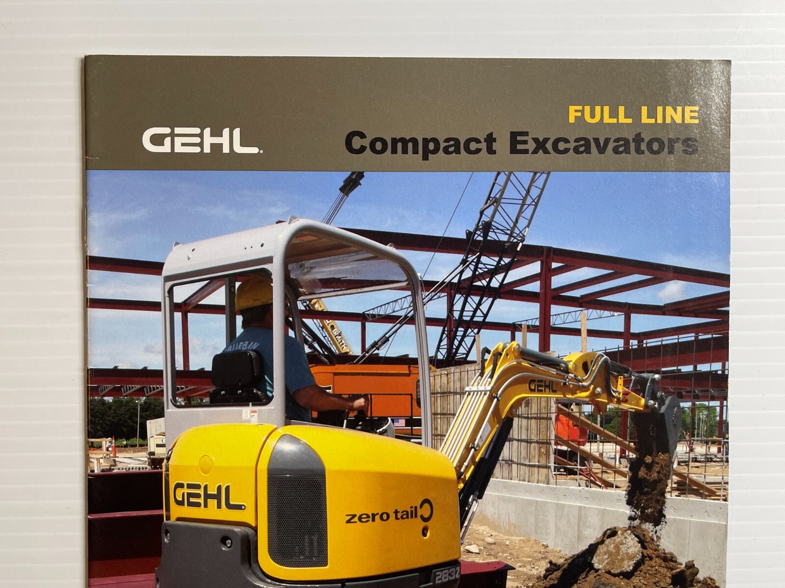 GEHL Compact Excavators Full Line Sales Brochure (Original Brochure) *2008*
